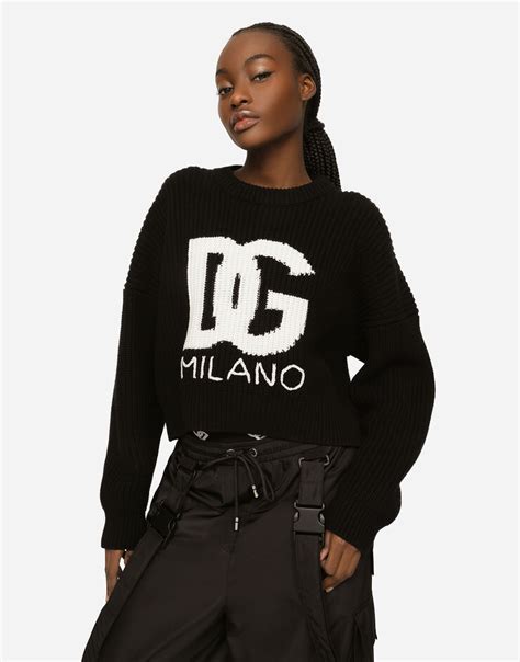 pull dolce gabbana blanc|Pull Girocollo in Multicolor for Women .